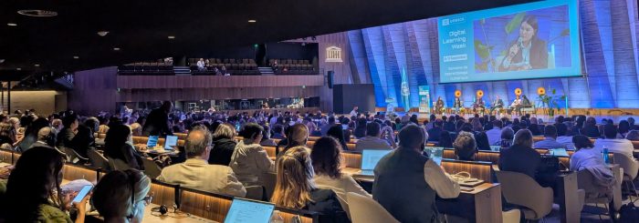 The main auditorium at UNESCO Digital Learning Week 2026 in Paris